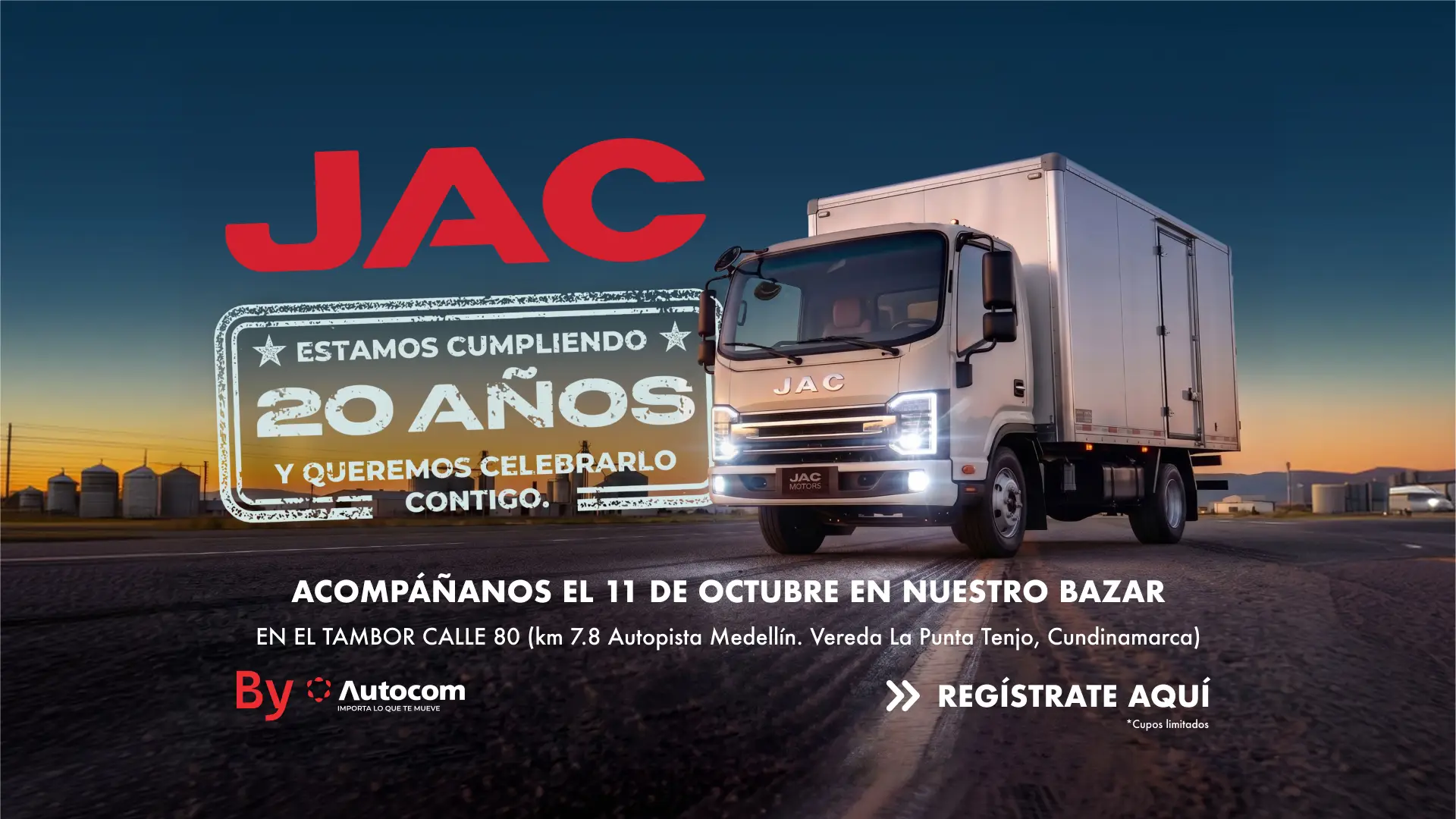 Registrate en los días JAC